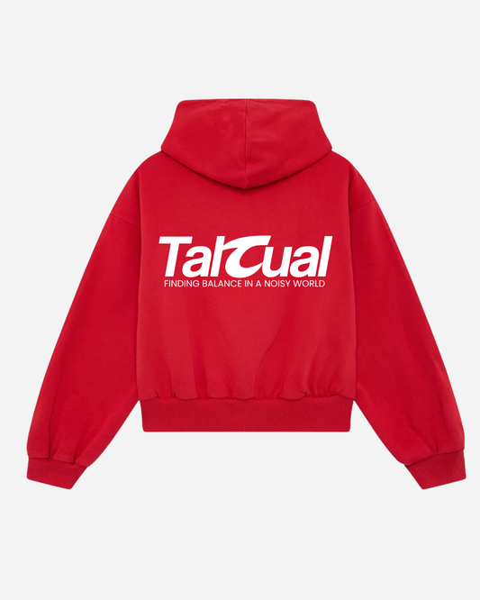 Finding Balance Hoodie red