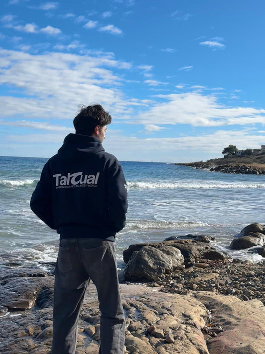 Finding Balance Hoodie navy