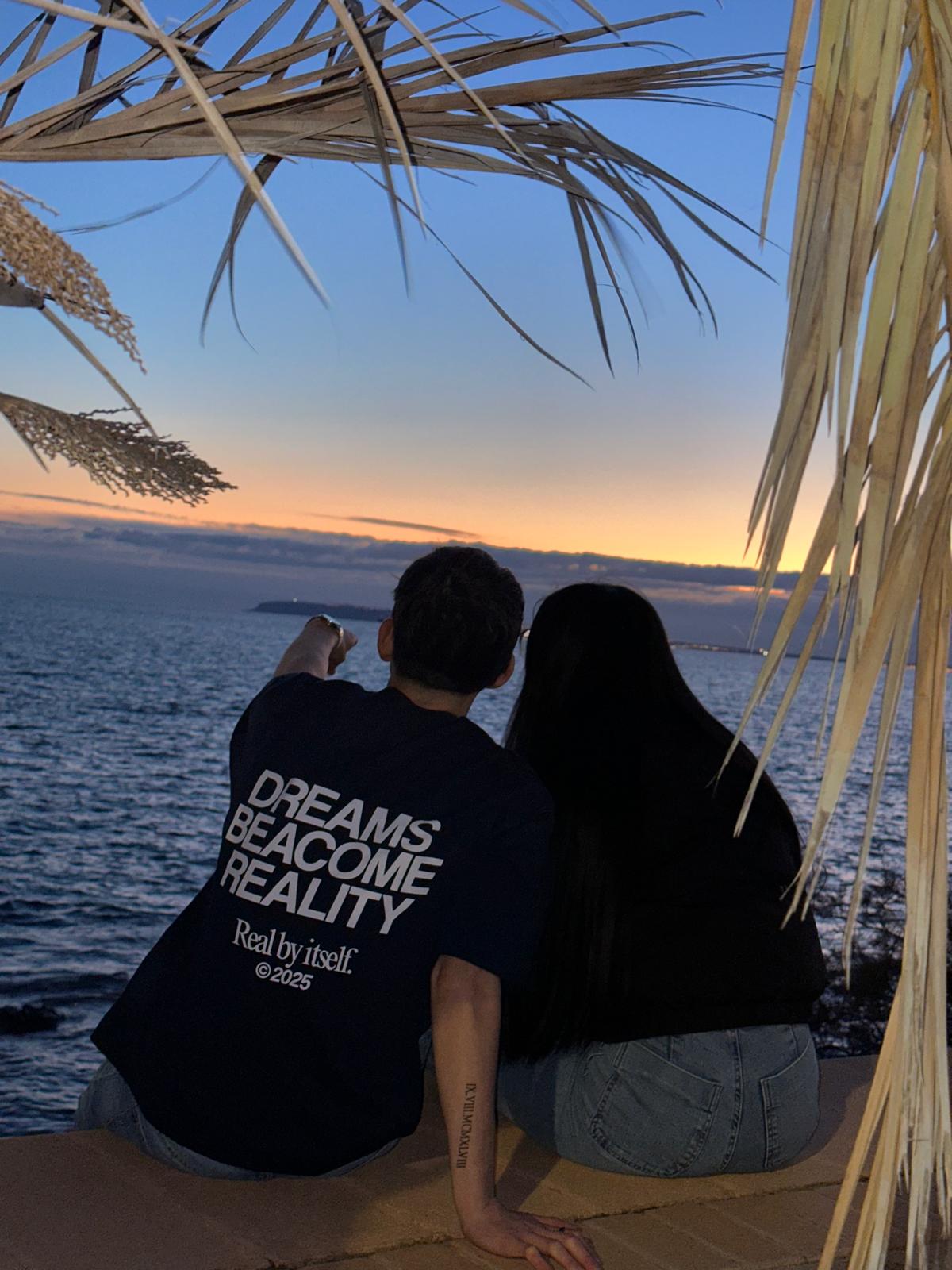 Dreams beacome reality Tee Navy
