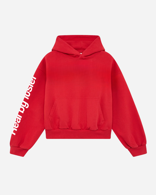 Finding Balance Hoodie red